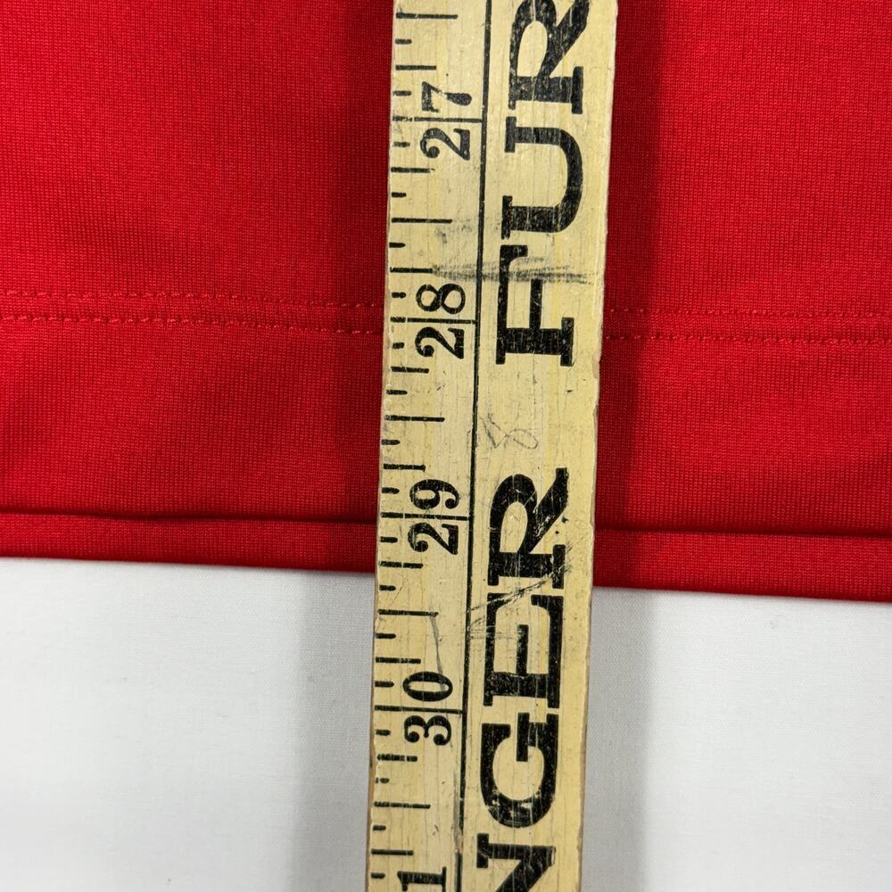 Nike Golf Polo Shirt Tour Performance Dri-Fit Red White Stretch Men's Sz M - Picture 8 of 11